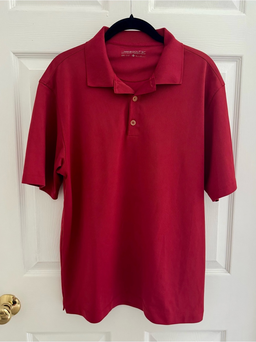 Nike Men’s Red Short-Sleeve Golf Polo